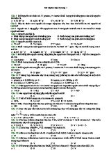 Bài tập ôn tập Hóa học Lớp 8 - Chương I